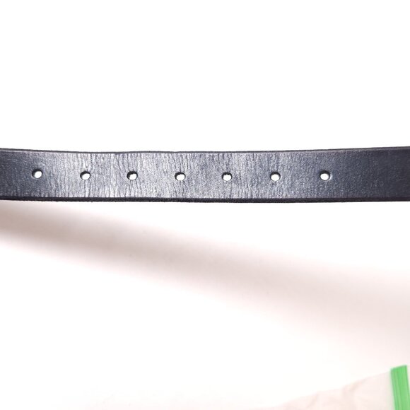 Fossil Black Leather Belt Womens Size Large 1" Wide Roller Buckle Classic - Picture 12 of 16